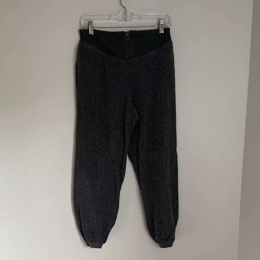 aerie Charcoal Gray Sherpa Half-Zip Pullover